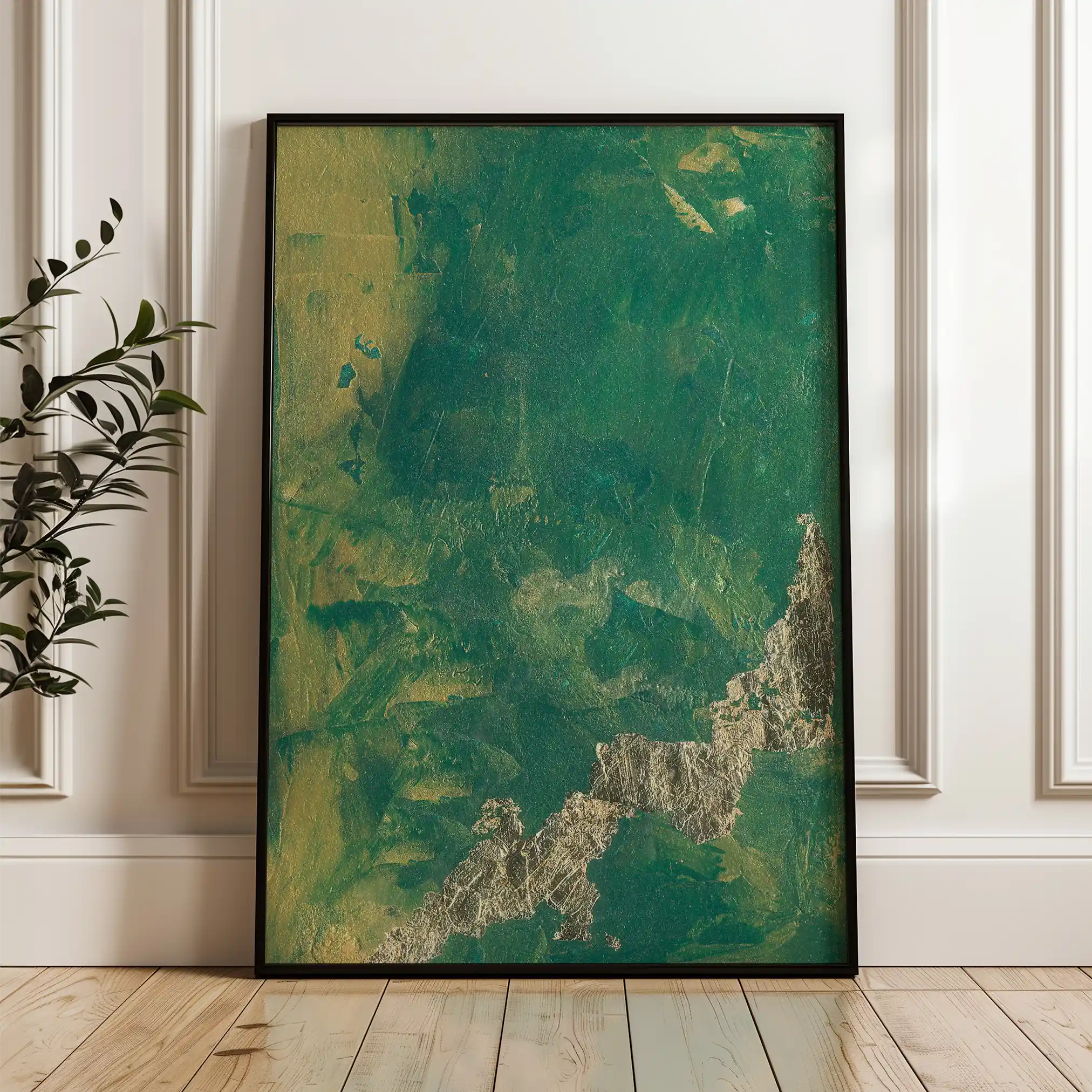 Abstract 016 Canvas Art 18" x 24" / 45 x 60 cm / Black