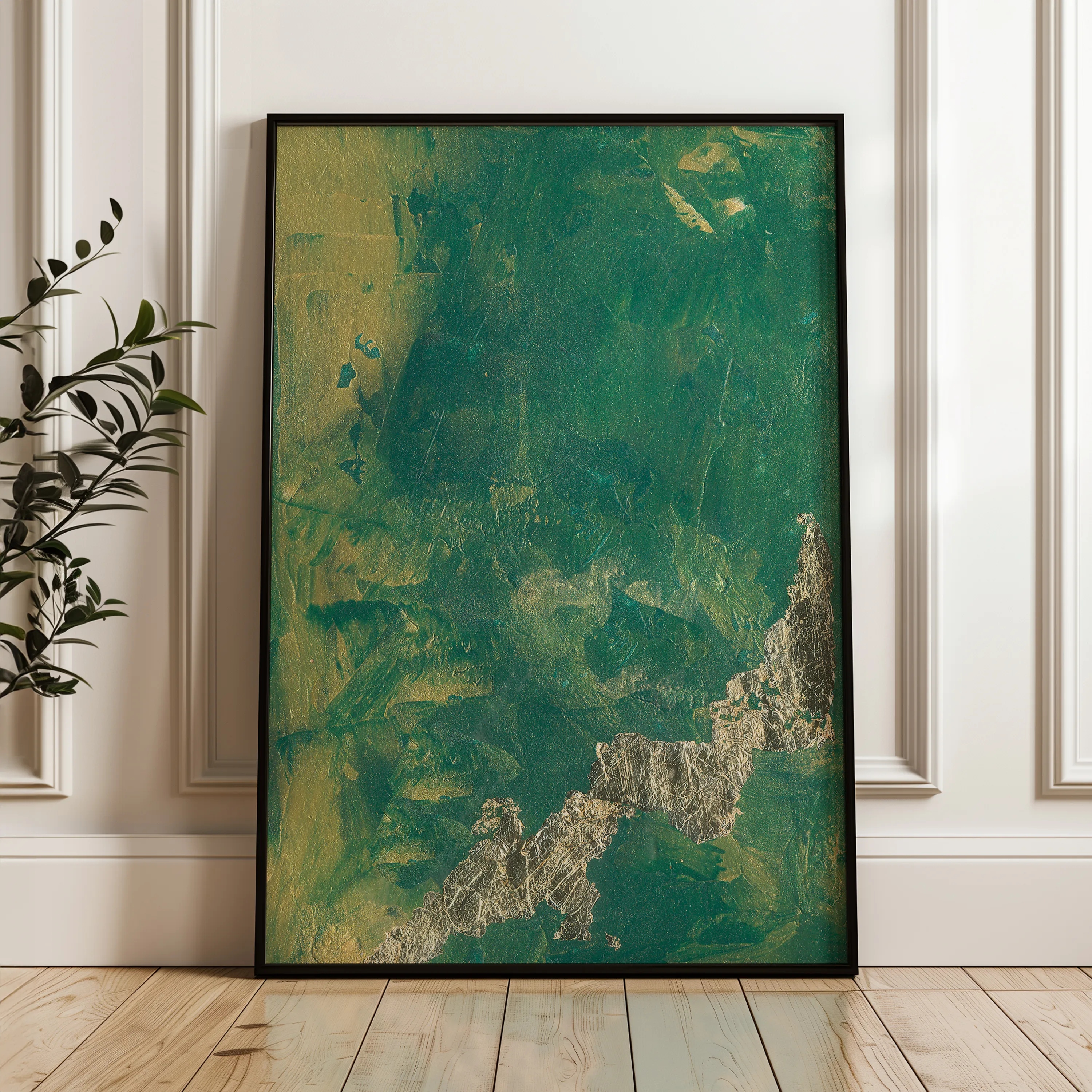 Abstract 016 Canvas Art 18" x 24" / 45 x 60 cm / Black