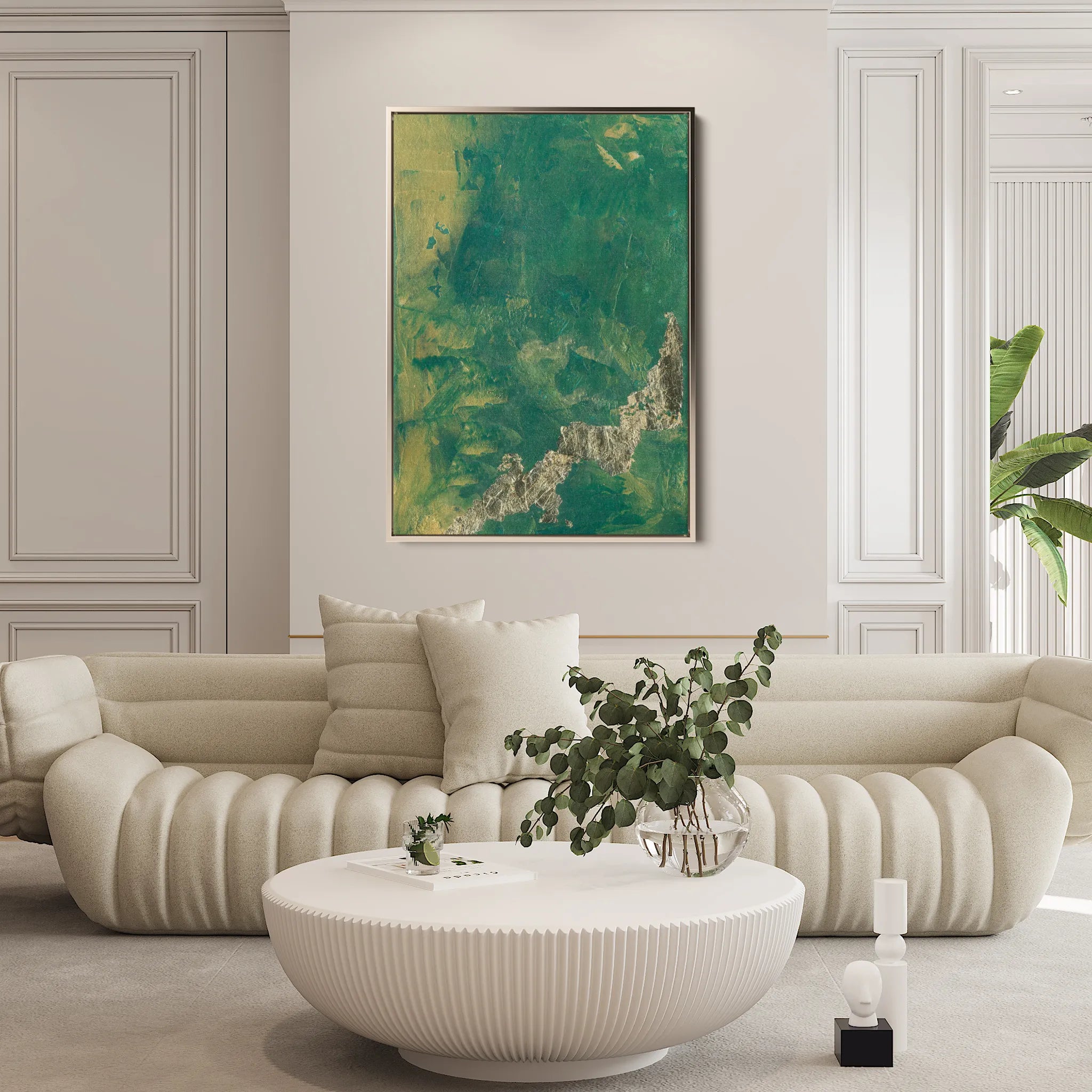 Abstract 016 Canvas Art 18" x 24" / 45 x 60 cm / Black