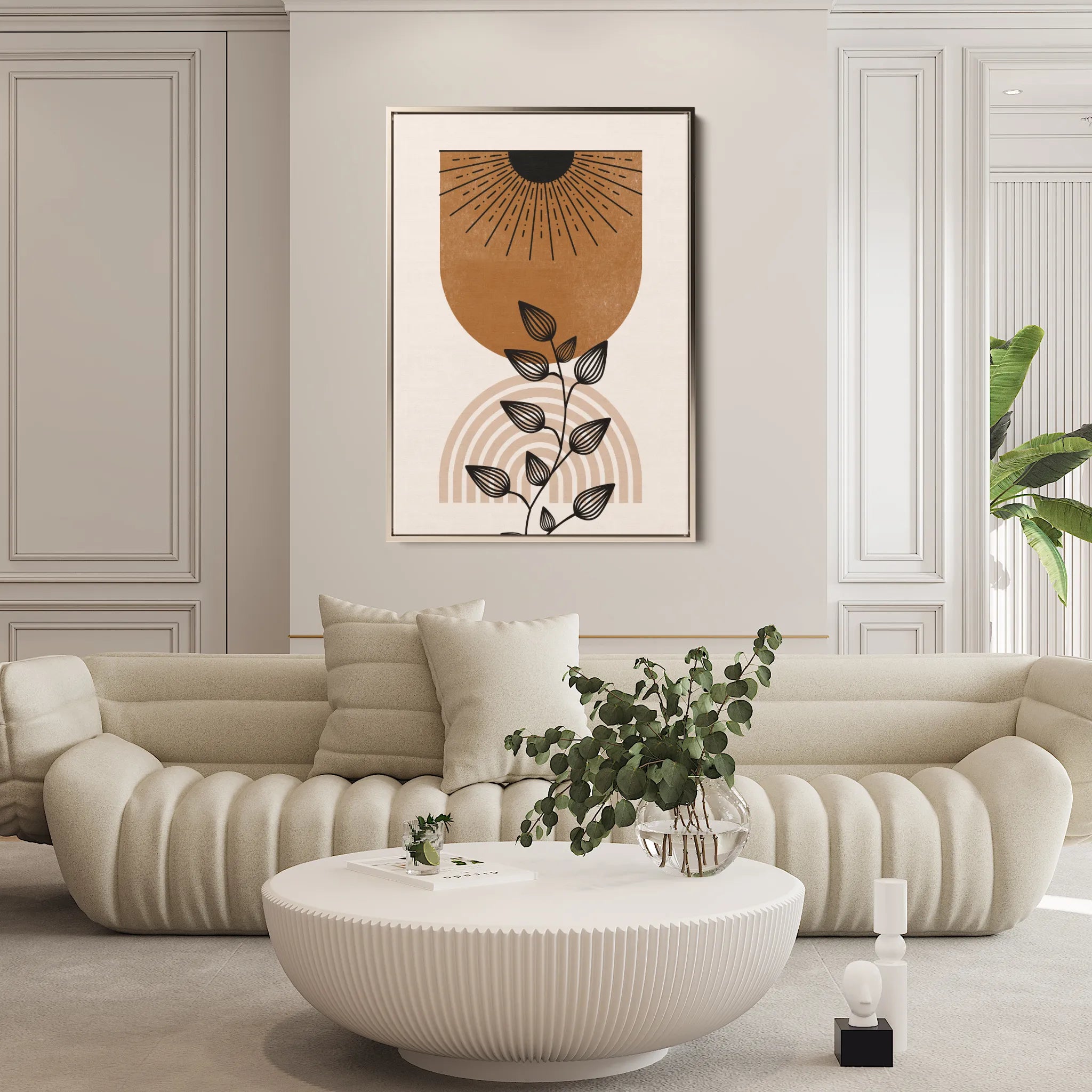 Boho 016 Canvas Art 18" x 24" / 45 x 60 cm / Black