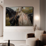Classic 016 Canvas Art 18" x 24" / 45 x 60 cm / Black