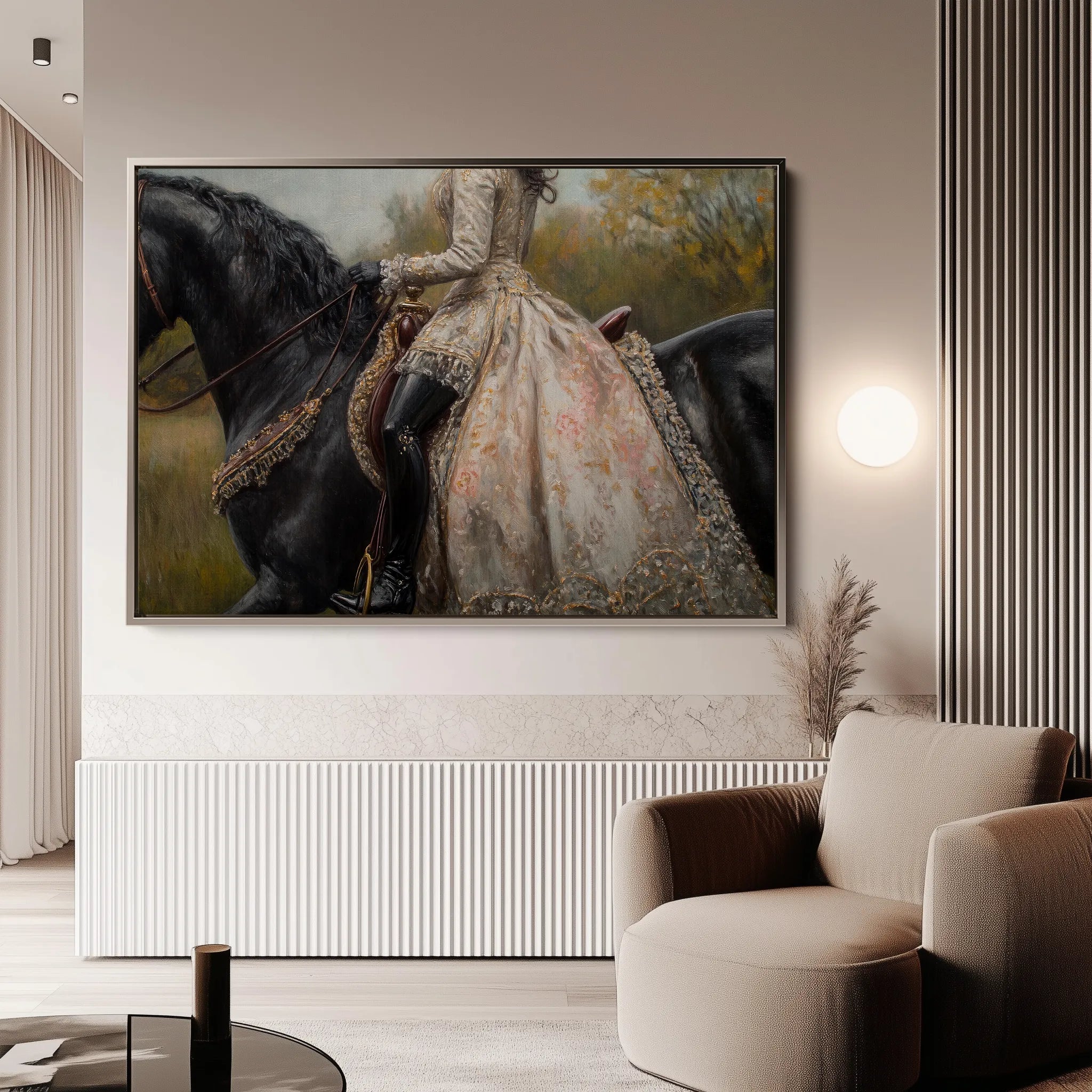 Classic 016 Canvas Art 18" x 24" / 45 x 60 cm / Black