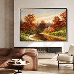 Landscape 016 Canvas Art 18" x 24" / 45 x 60 cm / Black