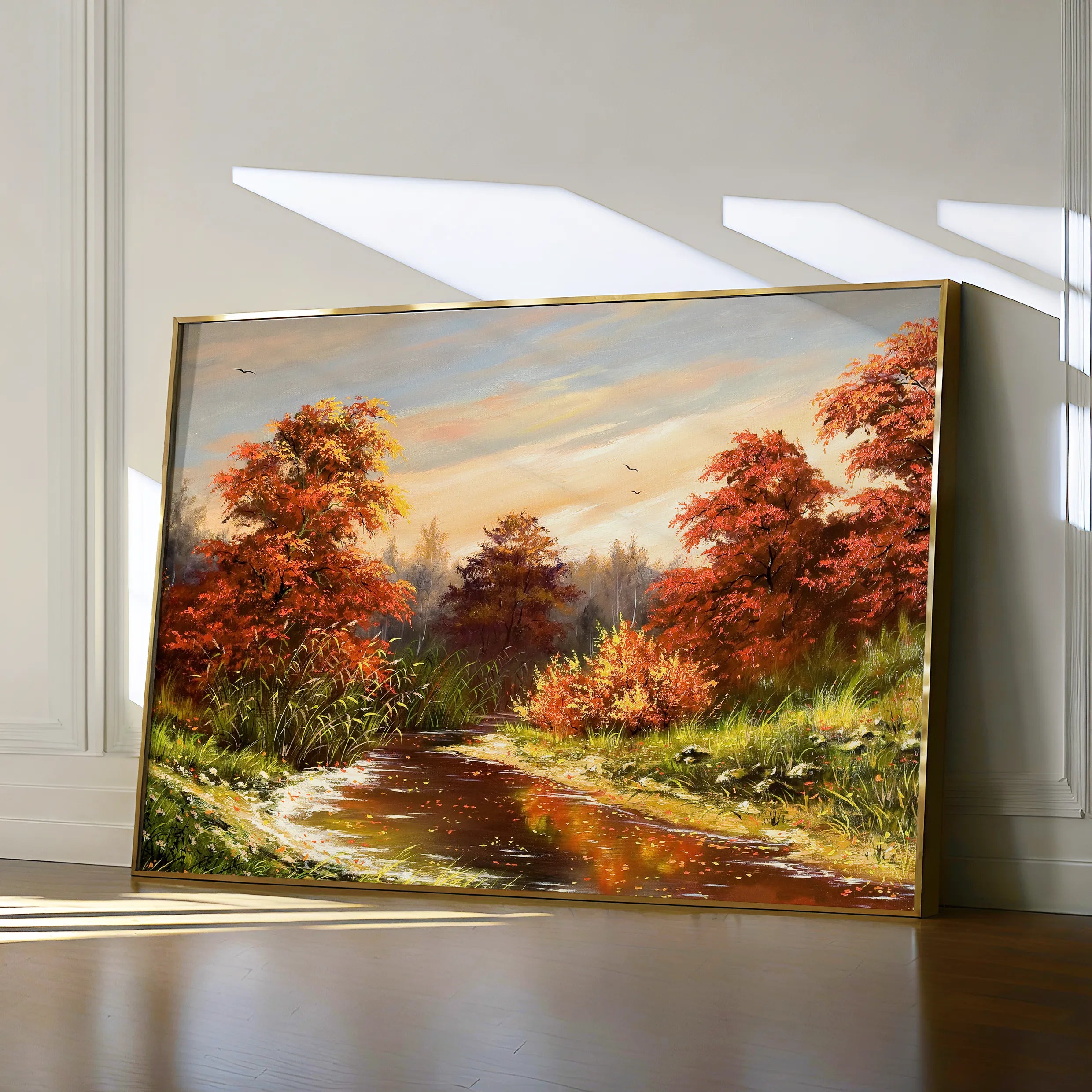 Landscape 016 Canvas Art 18" x 24" / 45 x 60 cm / Black