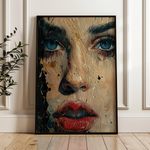 Portrait 016 Canvas Art 18" x 24" / 45 x 60 cm / Black