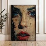 Portrait 016 Canvas Art 18" x 24" / 45 x 60 cm / Black