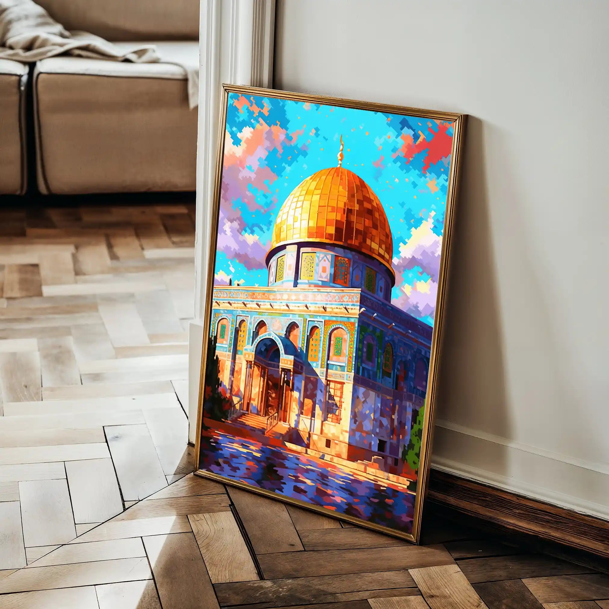 Palestine 016 Canvas Art 60 x 40 cm / Black