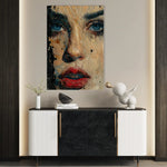 Portrait 016 Canvas Art 60 x 40 cm / Black