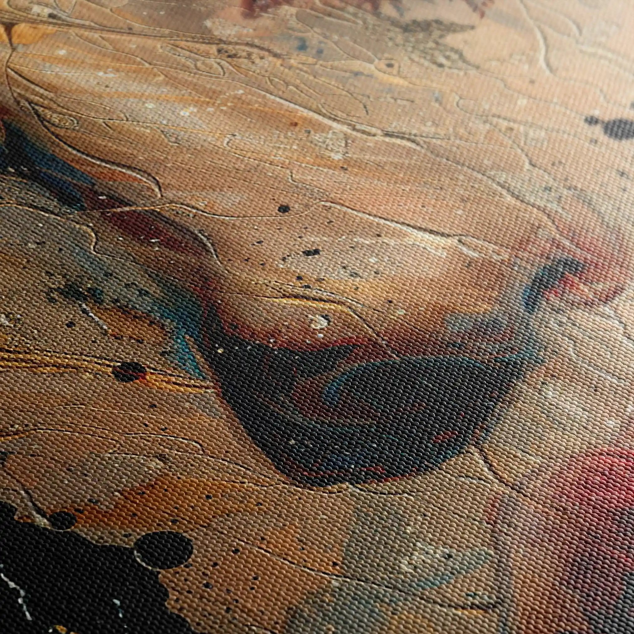 Portrait 016 Canvas Art 60 x 40 cm / Black
