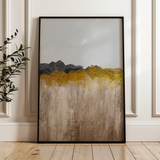 Abstract 017 Canvas Art 18" x 24" / 45 x 60 cm / Black
