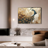 Animals 017 Canvas Art 18" x 24" / 45 x 60 cm / Black