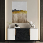 Abstract 017 Canvas Art 60 x 40 cm / Black