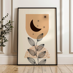 Boho 017 Canvas Art 18" x 24" / 45 x 60 cm / Black