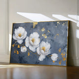 Floral 017 Canvas Art 18" x 24" / 45 x 60 cm / Black