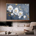 Floral 017 Canvas Art 18" x 24" / 45 x 60 cm / Black
