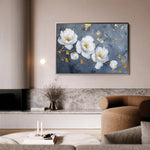 Floral 017 Canvas Art 18" x 24" / 45 x 60 cm / Black