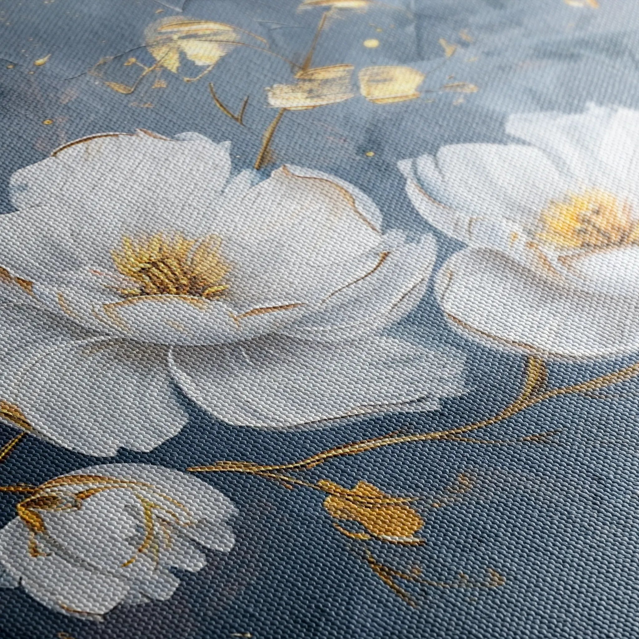 Floral 017 Canvas Art 18" x 24" / 45 x 60 cm / Black