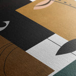 Portrait 017 Canvas Art 18" x 24" / 45 x 60 cm / Black