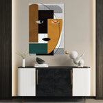 Portrait 017 Canvas Art 60 x 40 cm / Black