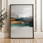 Abstract 018 Canvas Art 18" x 24" / 45 x 60 cm / Black