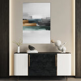 Abstract 018 Canvas Art 18" x 24" / 45 x 60 cm / Black