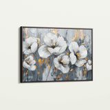 Floral 018 Canvas Art 18" x 24" / 45 x 60 cm / Black