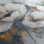 Floral 018 Canvas Art 18" x 24" / 45 x 60 cm / Black
