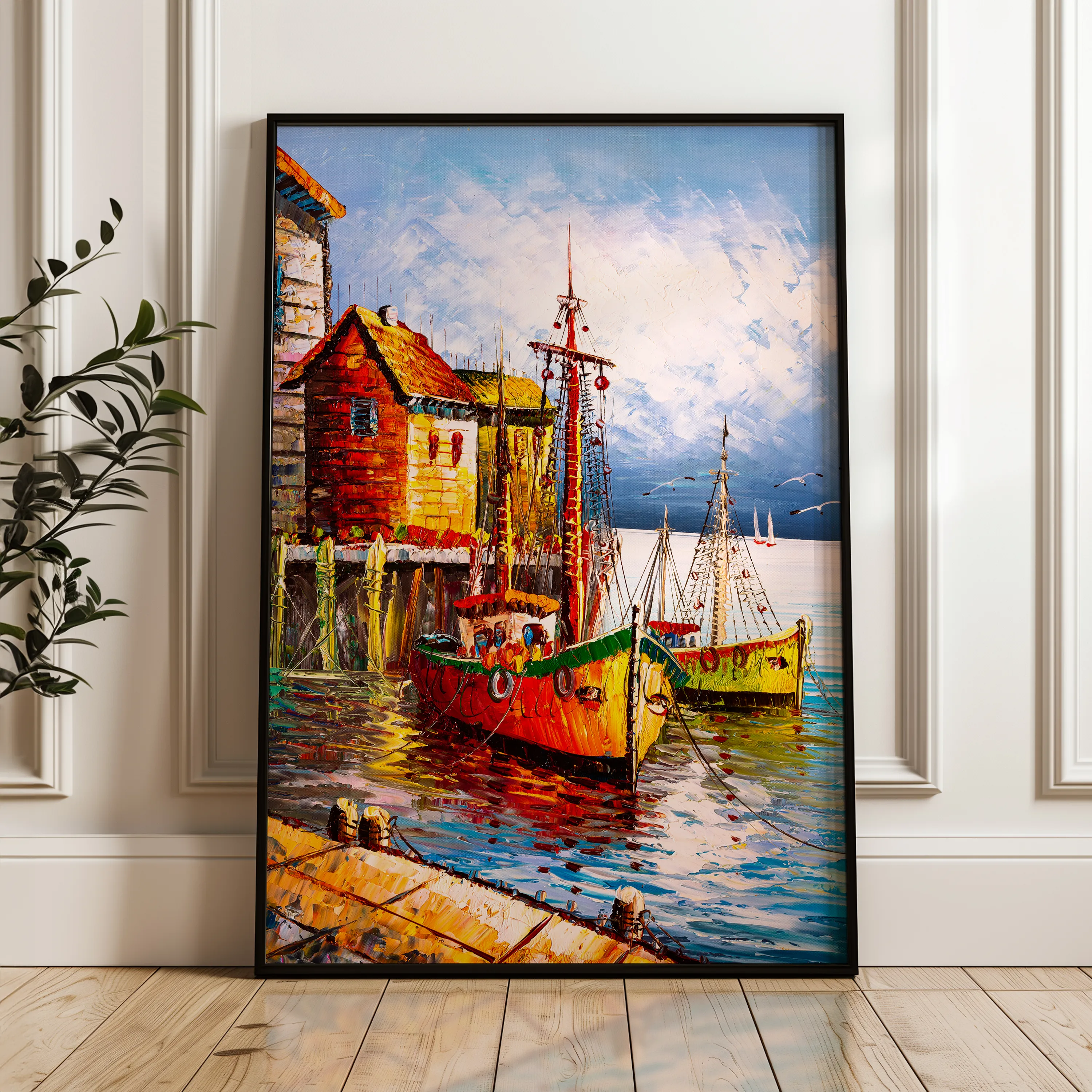 Landscape 018 Canvas Art 18" x 24" / 45 x 60 cm / Black