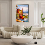 Landscape 018 Canvas Art 18" x 24" / 45 x 60 cm / Black