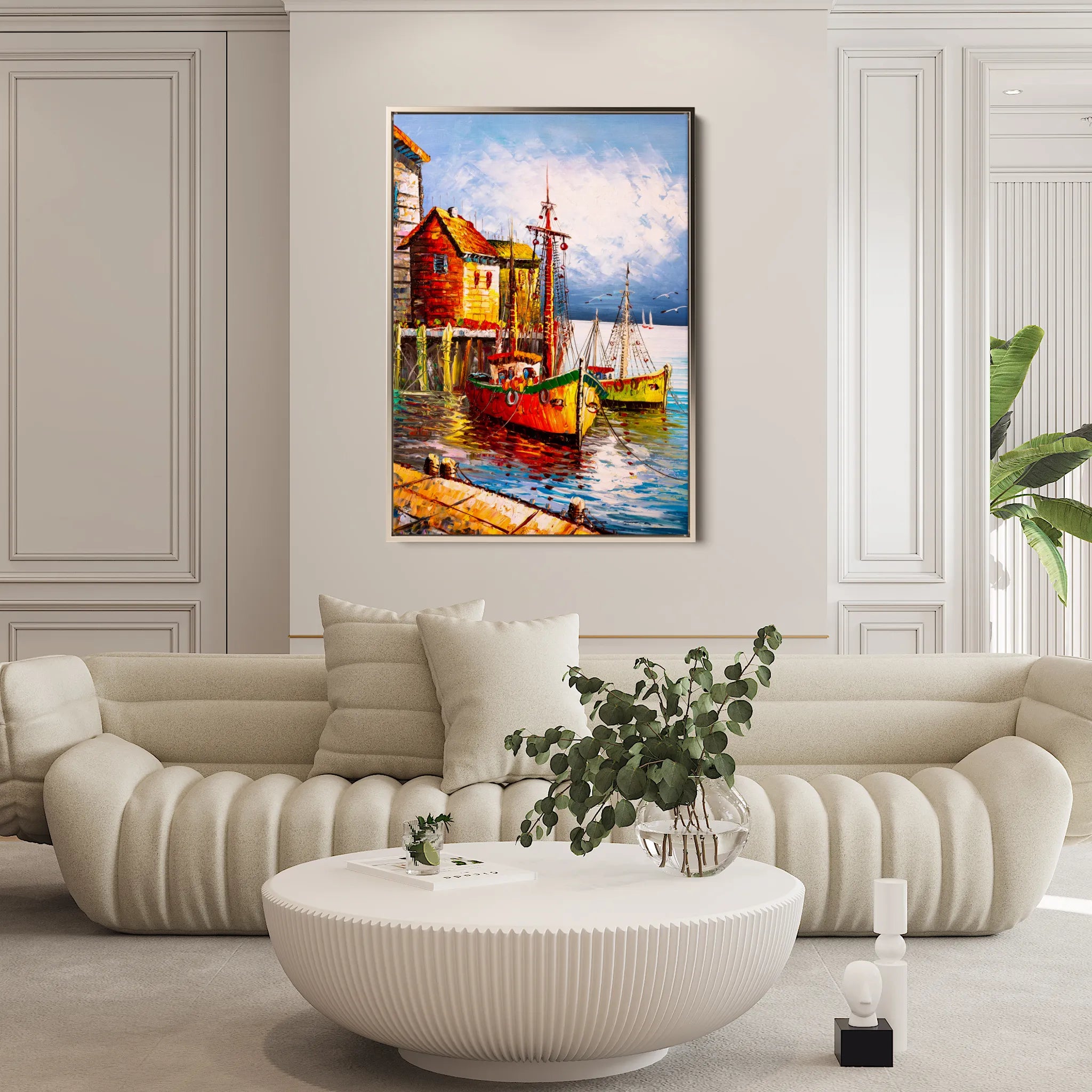 Landscape 018 Canvas Art 18" x 24" / 45 x 60 cm / Black