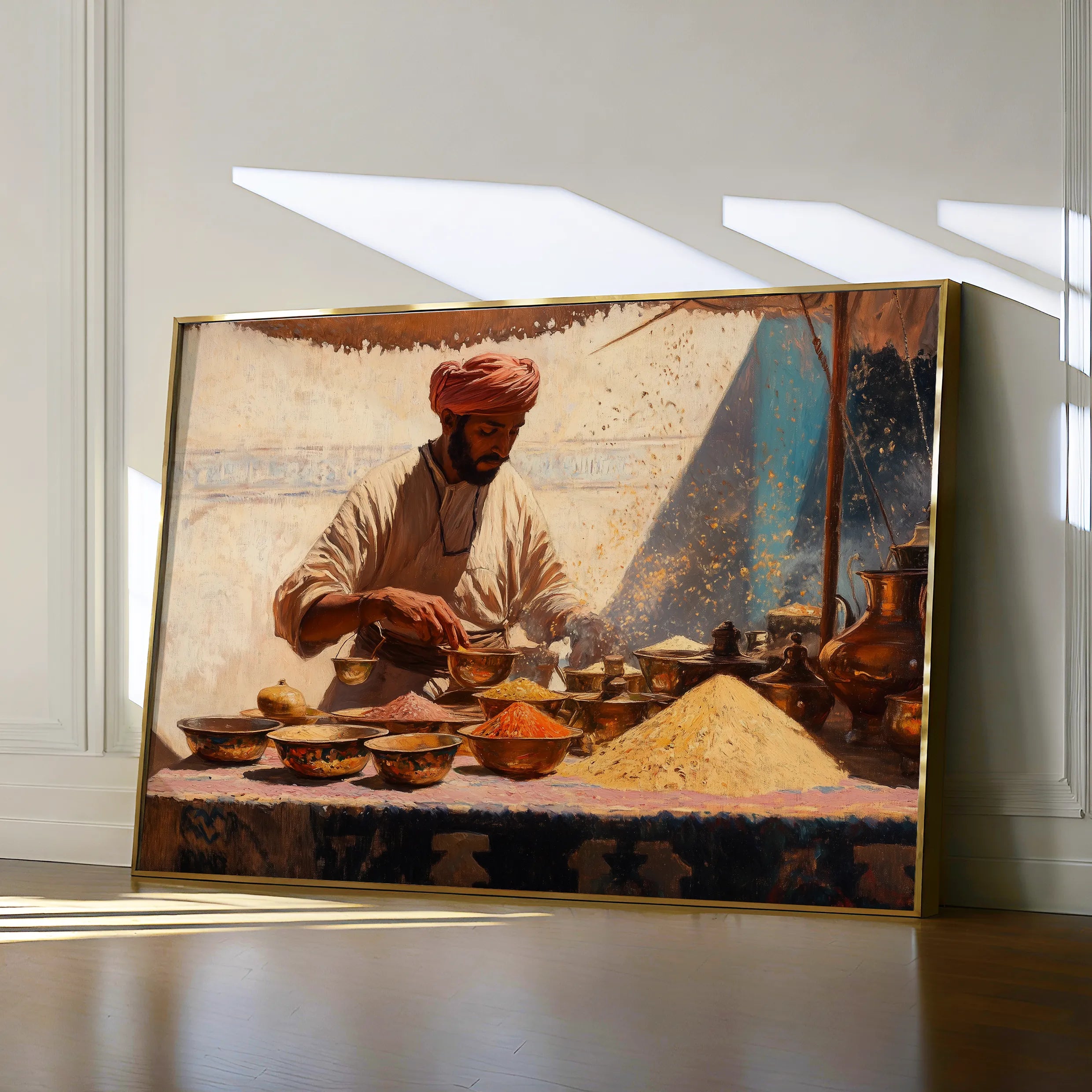 Orientalist 018 Canvas Art 18" x 24" / 45 x 60 cm / Black