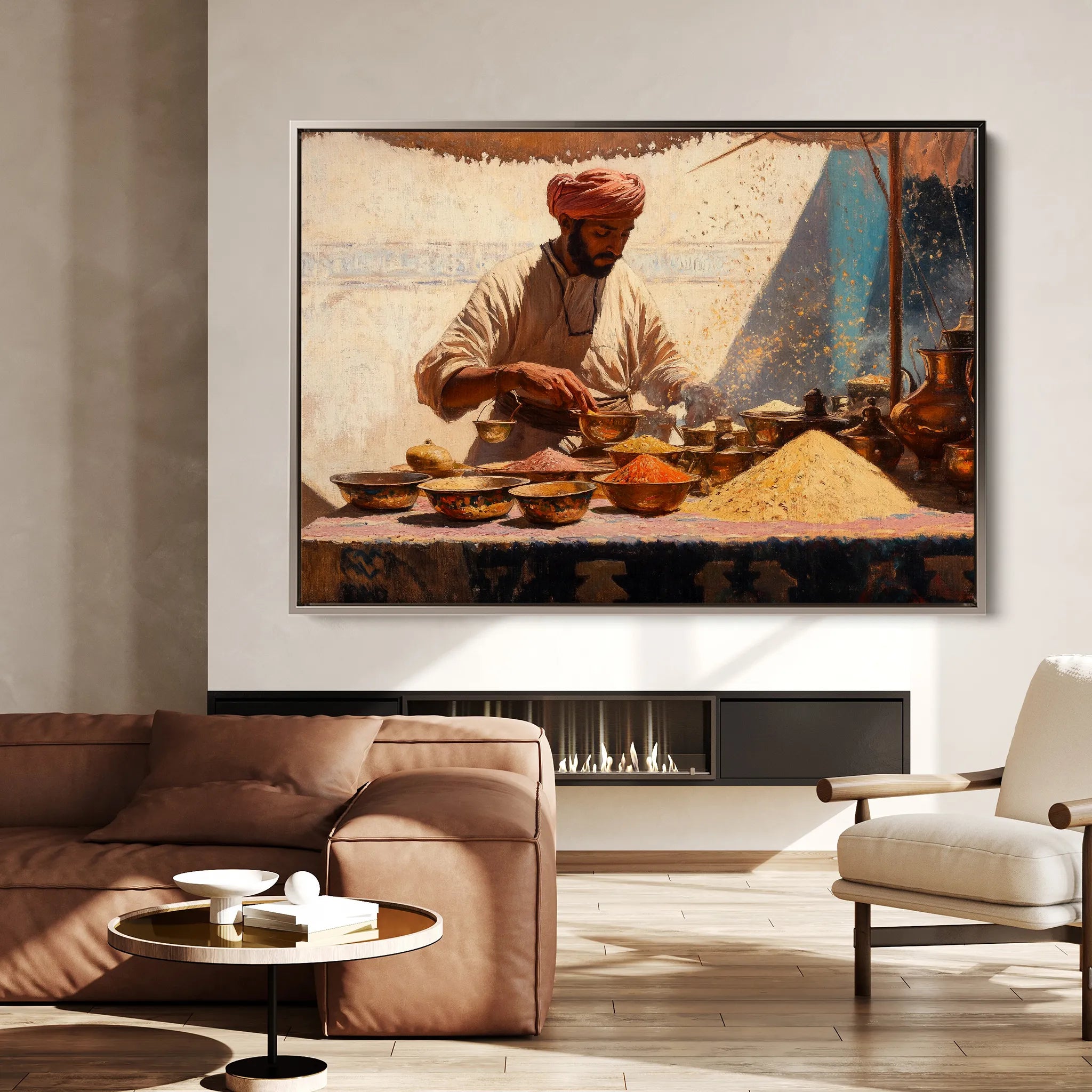 Orientalist 018 Canvas Art 18" x 24" / 45 x 60 cm / Black