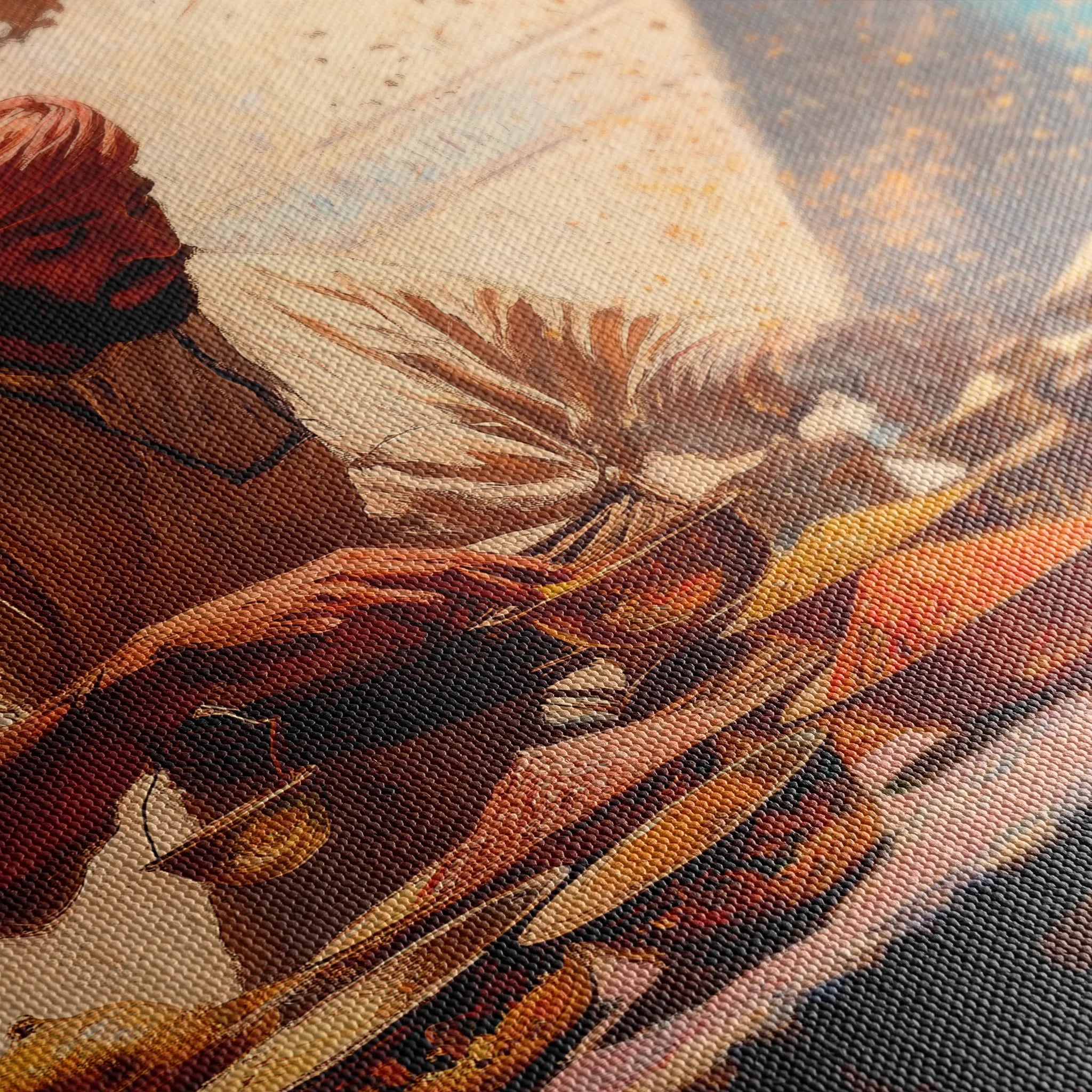 Orientalist 018 Canvas Art 18" x 24" / 45 x 60 cm / Black