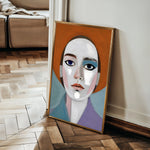 Portrait 018 Canvas Art 18" x 24" / 45 x 60 cm / Black