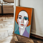 Portrait 018 Canvas Art 60 x 40 cm / Black