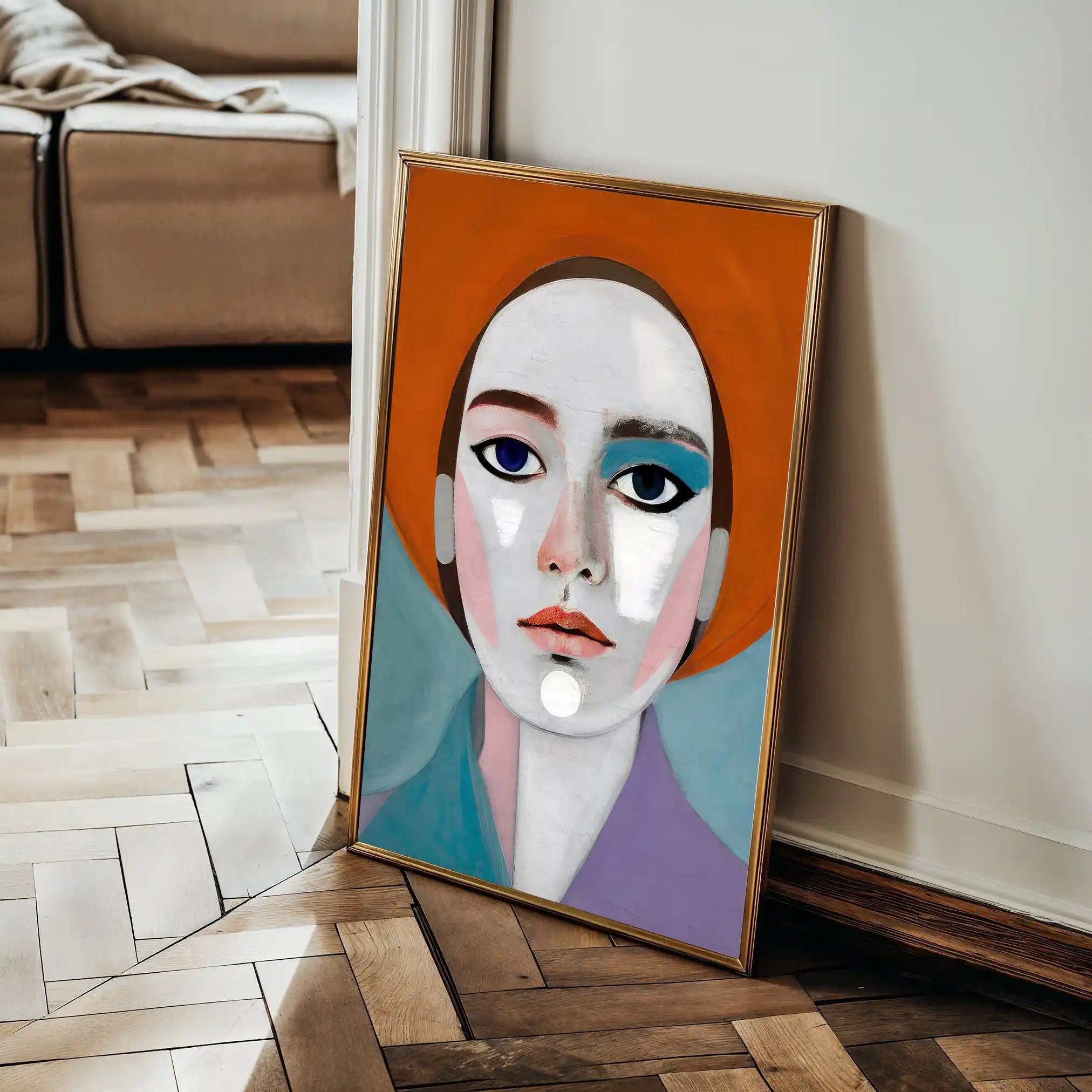 Portrait 018 Canvas Art 60 x 40 cm / Black