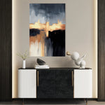 Abstract 019 Canvas Art 18" x 24" / 45 x 60 cm / Black