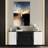 Abstract 019 Canvas Art 18" x 24" / 45 x 60 cm / Black