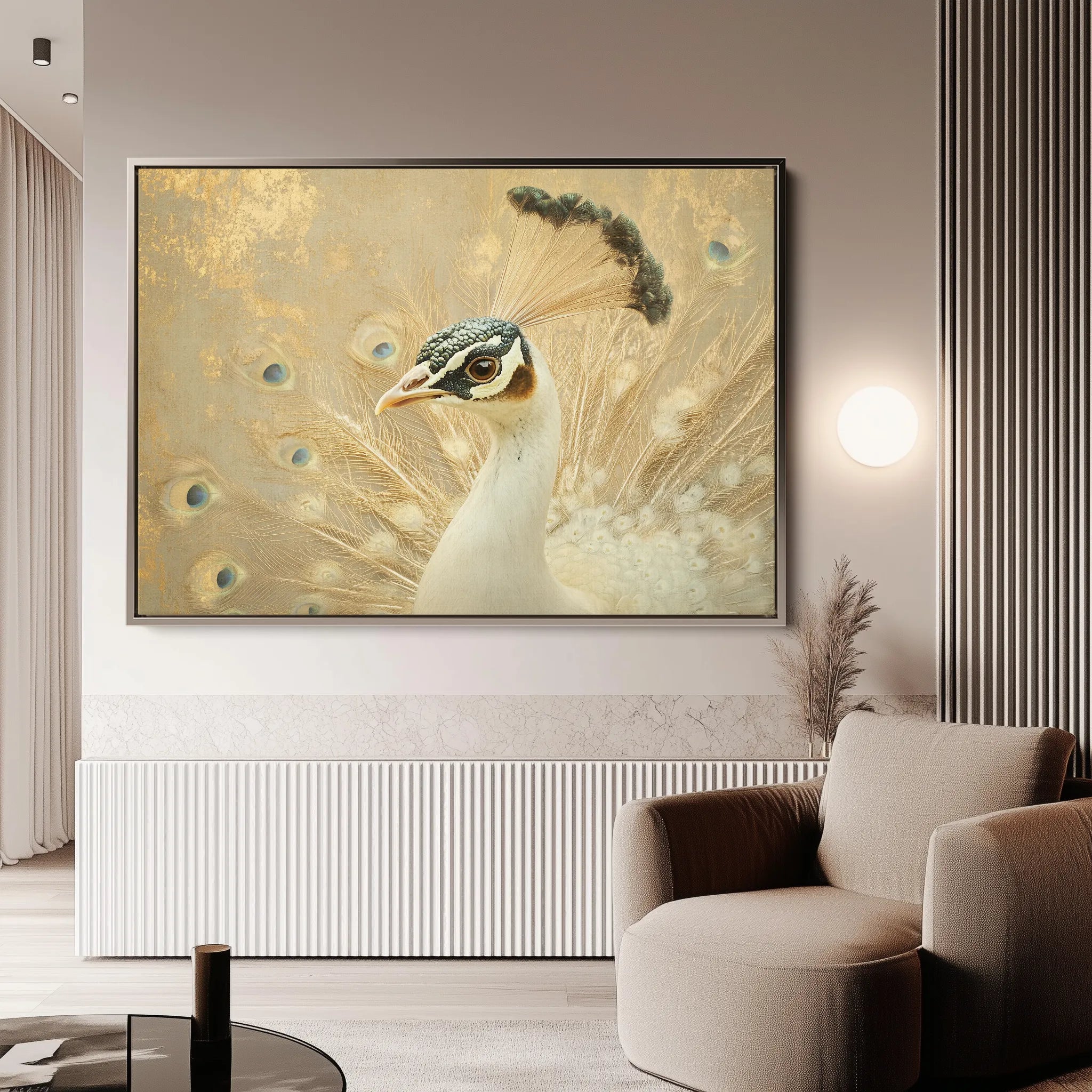Animals 019 Canvas Art 18" x 24" / 45 x 60 cm / Black
