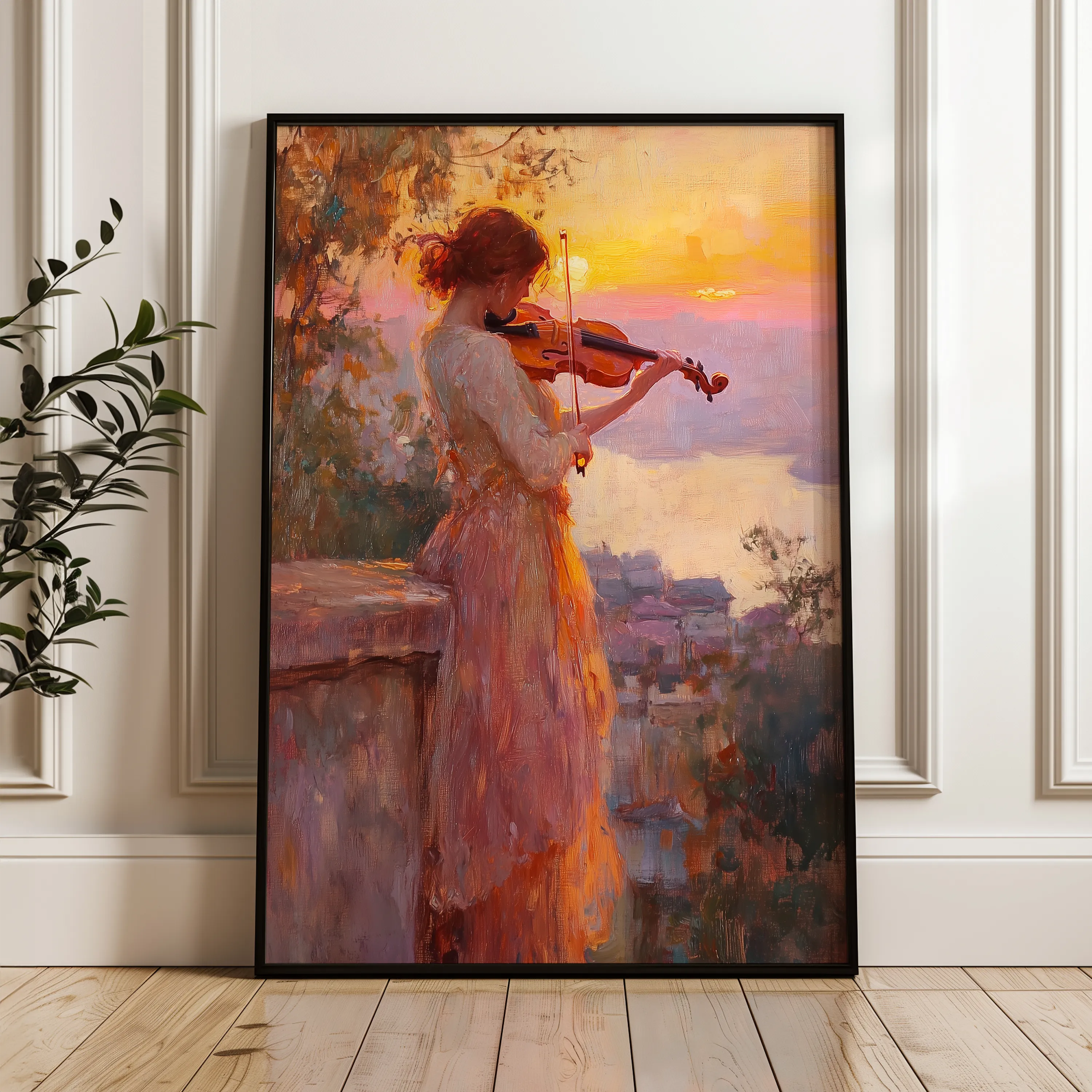 Classic 019 Canvas Art 18" x 24" / 45 x 60 cm / Black