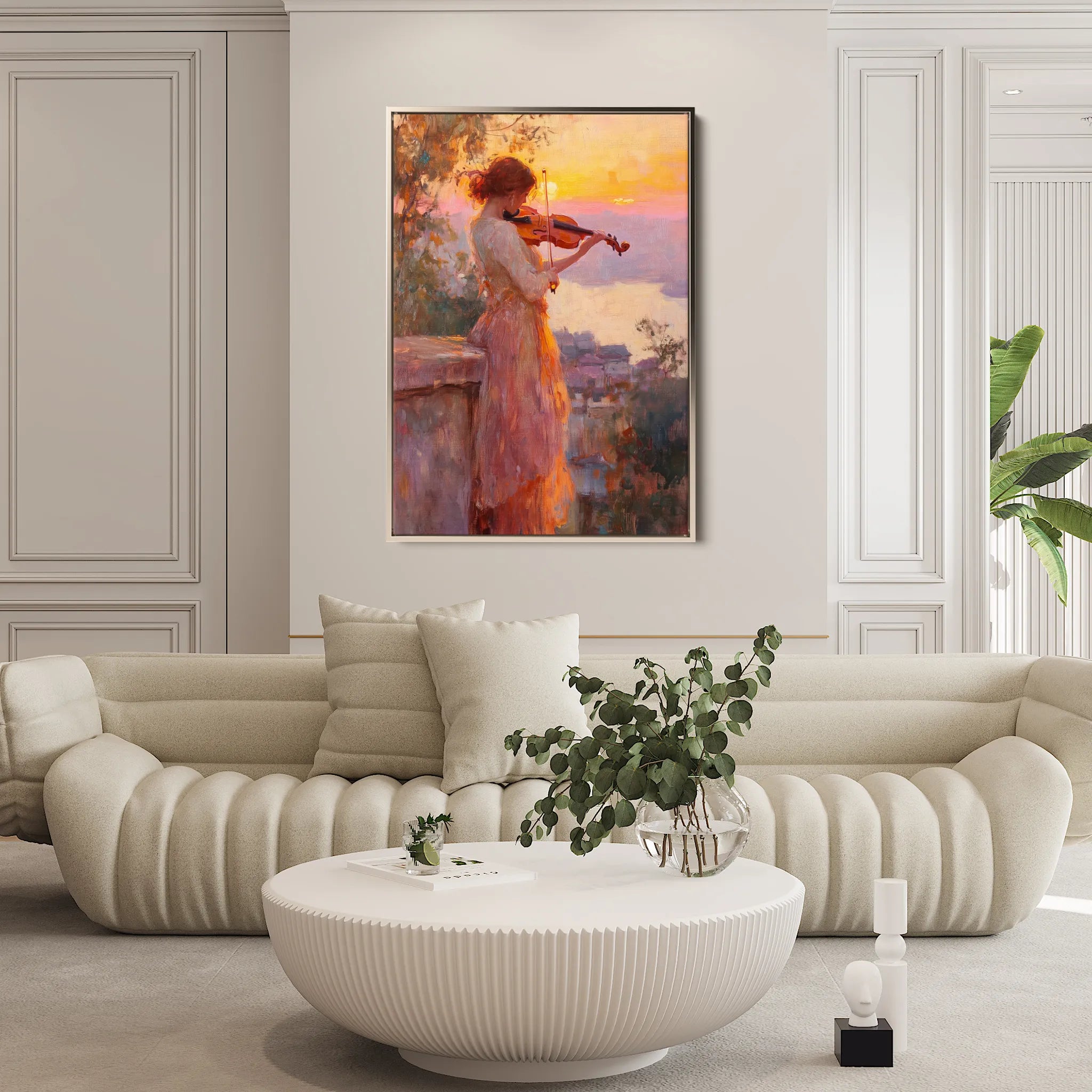 Classic 019 Canvas Art 18" x 24" / 45 x 60 cm / Black