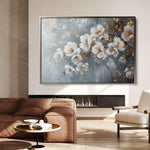 Floral 019 Canvas Art 18" x 24" / 45 x 60 cm / Black