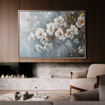 Floral 019 Canvas Art 18" x 24" / 45 x 60 cm / Black