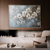 Floral 019 Canvas Art 18" x 24" / 45 x 60 cm / Black