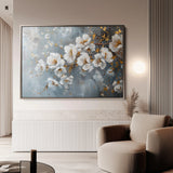 Floral 019 Canvas Art 18" x 24" / 45 x 60 cm / Black