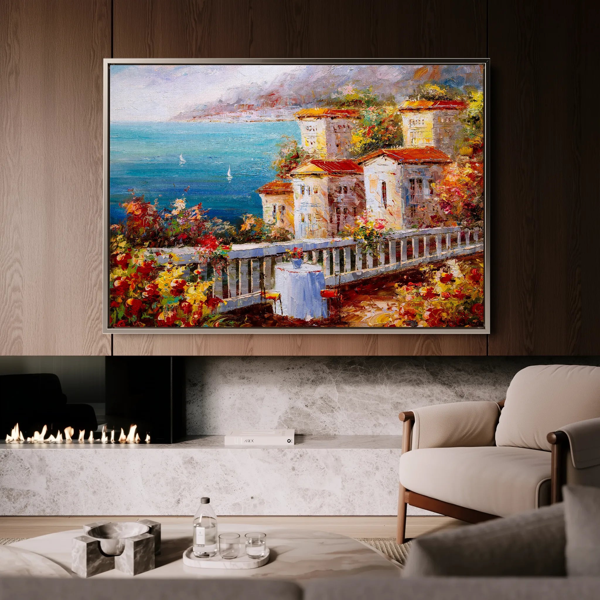 Landscape 019 Canvas Art 18" x 24" / 45 x 60 cm / Black