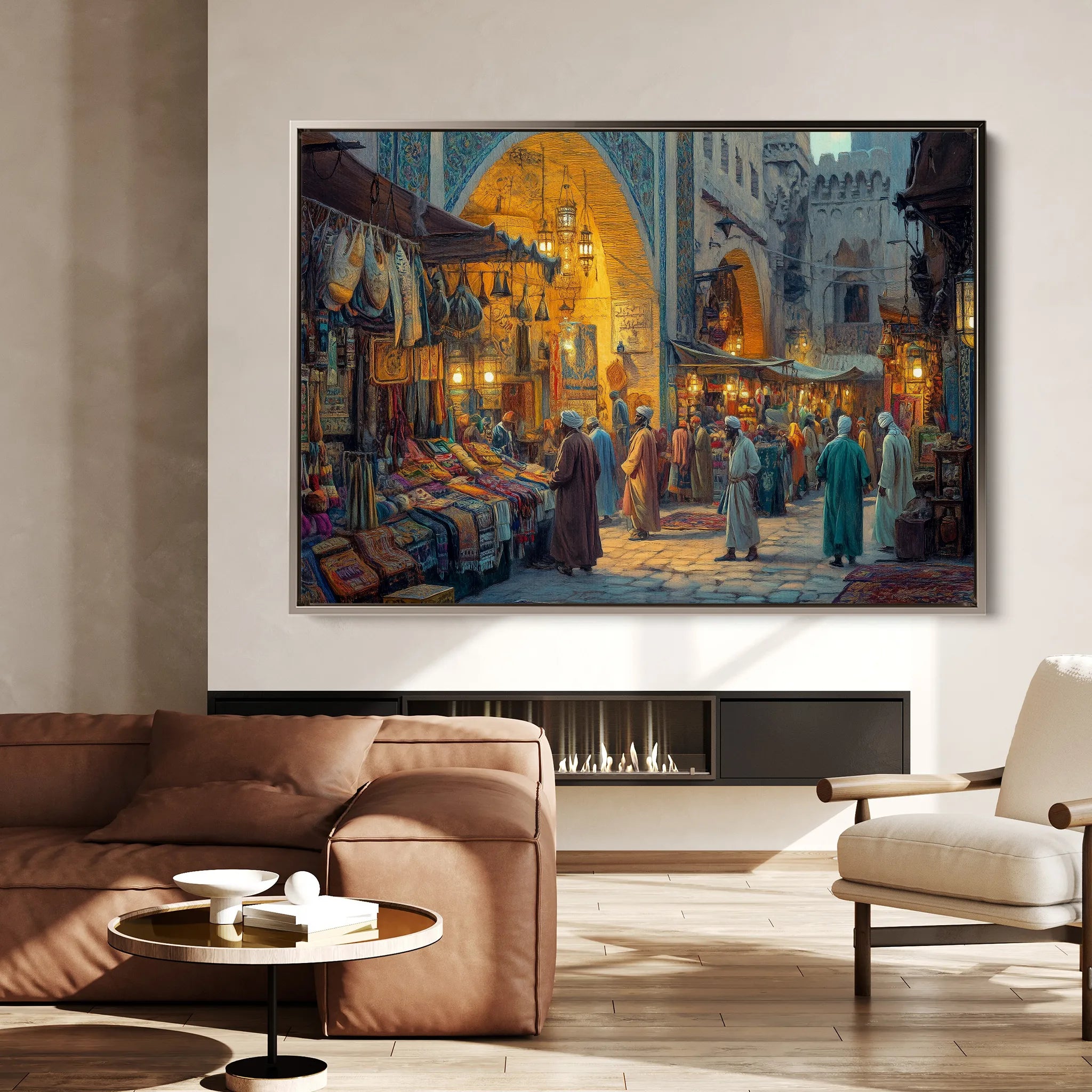 Orientalist 019 Canvas Art 18" x 24" / 45 x 60 cm / Black
