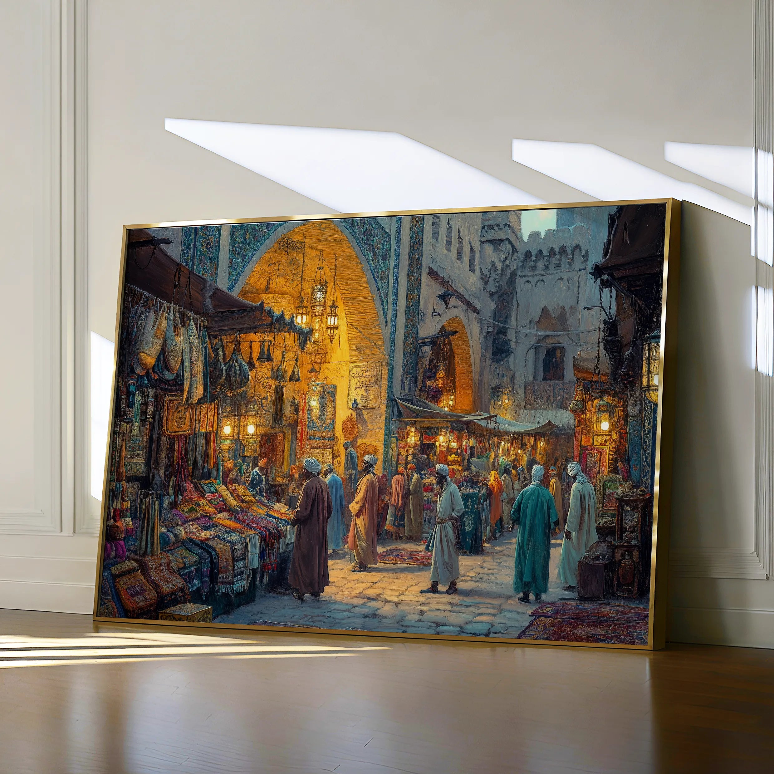 Orientalist 019 Canvas Art 18" x 24" / 45 x 60 cm / Black