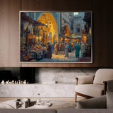 Orientalist 019 Canvas Art 18" x 24" / 45 x 60 cm / Black