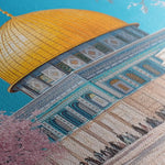 Palestine 019 Canvas Art 60 x 40 cm / Black